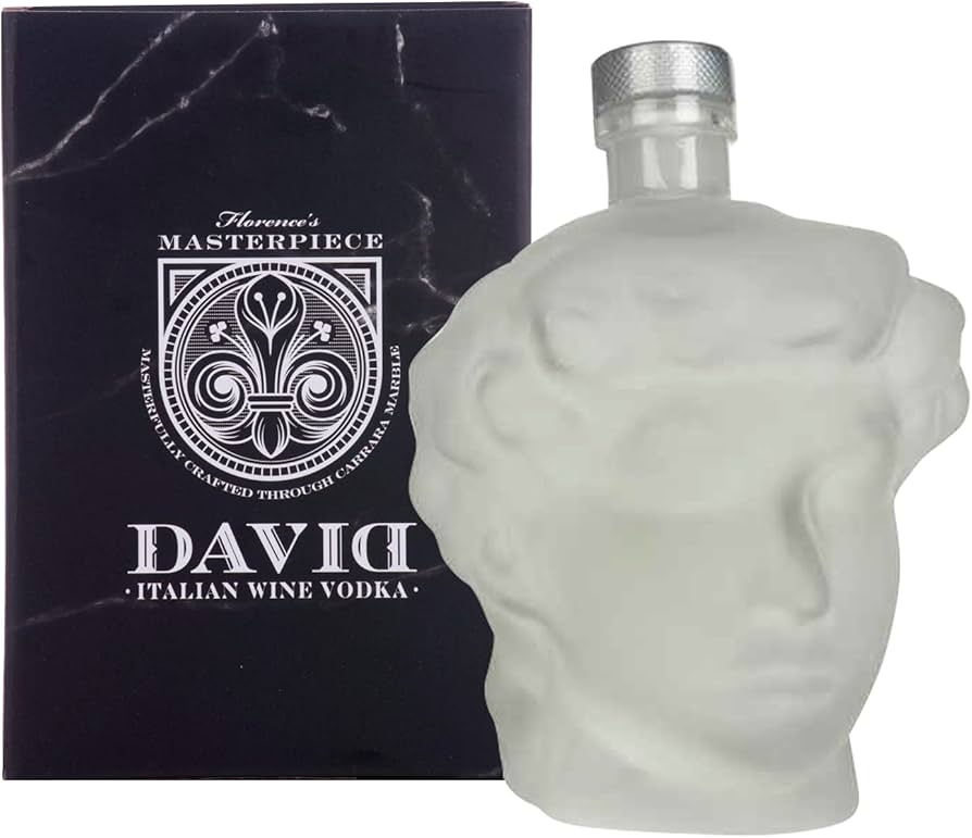 David Premium Luxury Vodka + GB, 70 Cl - Alc. 40% Vol. - Image 1