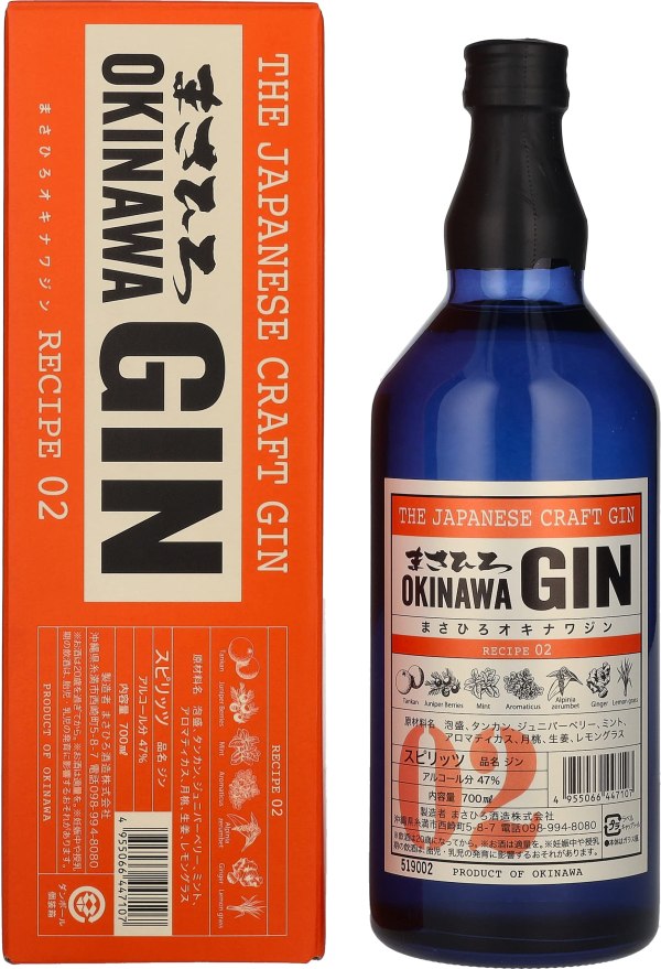 Okinawa Gin Recipe 4 + GB, 70 Cl - Alc. 47% Vol.