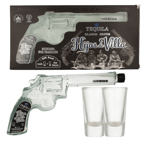 Hijos de Villa Pistol Blanco + 2 Glasses + GB, 20 Cl - Alc. 40% Vol.