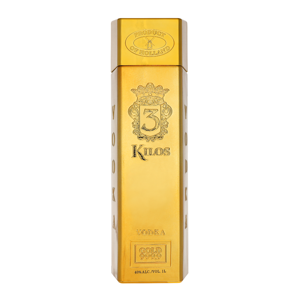 3 Kilos Gold, 100 Cl - Alc. 40% Vol.