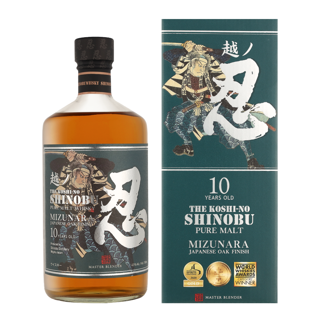 Shinobu 10 Years Old + GB, 70 Cl - Alc. 43% Vol. - Image 1