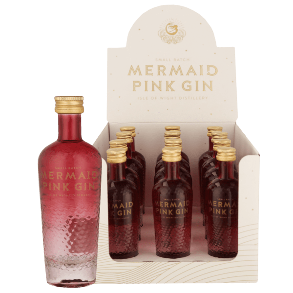 Mermaid PInk Gin Mini (12x5 Cl Bottles), 5 Cl - Alc. 38% Vol.