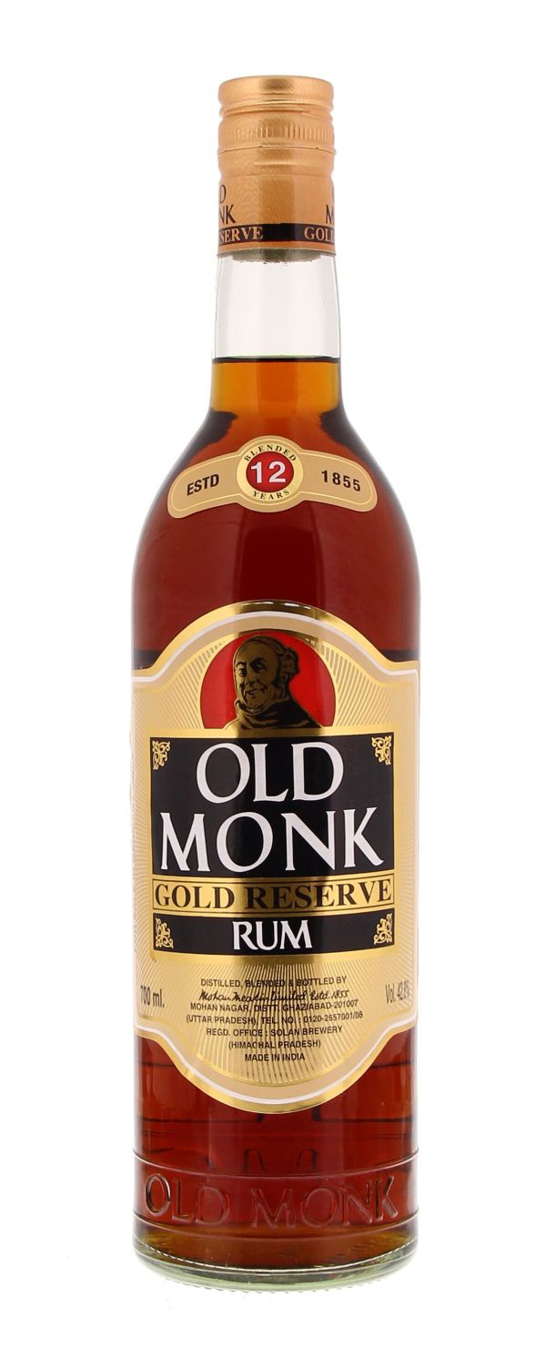 Old Monk Gold Reserve 12 Years Old, 70 Cl - Alc. 42.8% Vol.